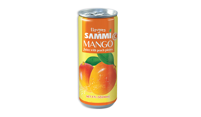 Mango Juice with peach pieces