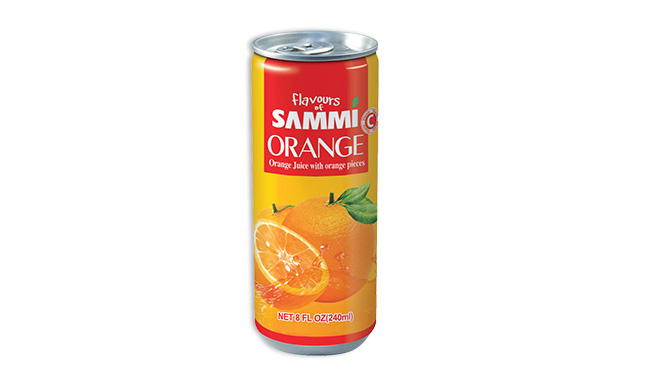 Orange Juice with orange pieces