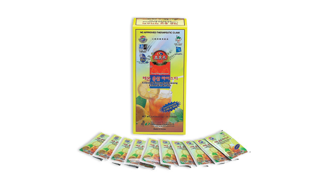 Lemon & Korean Red Ginseng Ice Tea